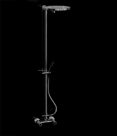 Art Deco Schwarze Chrom Duschsäule (61BKN)