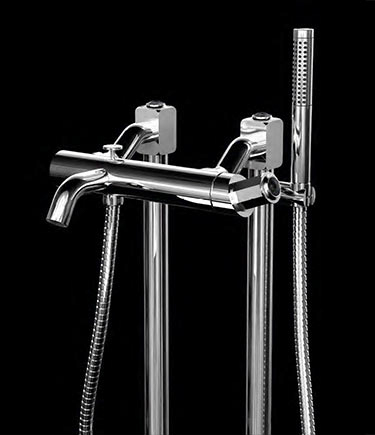 Art Deco Chrom Freistehende Badewannenarmatur (61HH)