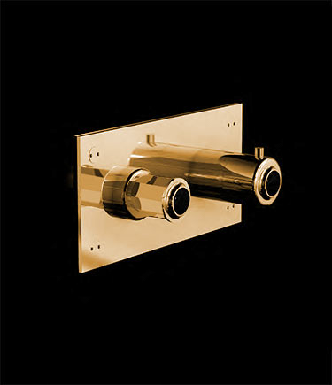 Art Deco Gold Thermostatisches Duschventil (61GK)