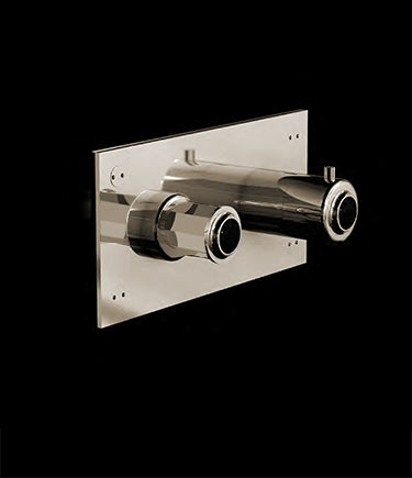 Art Deco Nickel Thermostatventil (61NK)