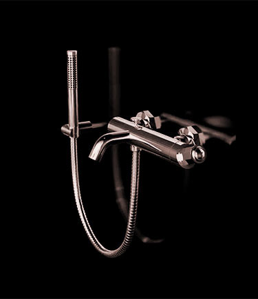 Art Deco Rose Gold Wandarmatur (61GF)