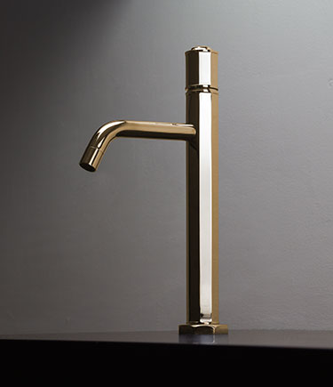 Art Deco Gold Hohe Waschtischarmatur (61GC)