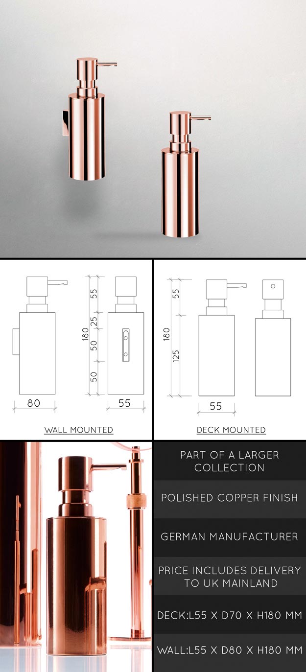 Kupfer Seifenspender  (56C)