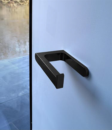 Spa Schwarzer Chrom-Toilettenrollenhalter (162ABL)