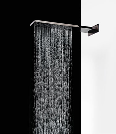 Soak Schwarzer Chrom Regen & Wasserfall Duschkopf (77ZBC)