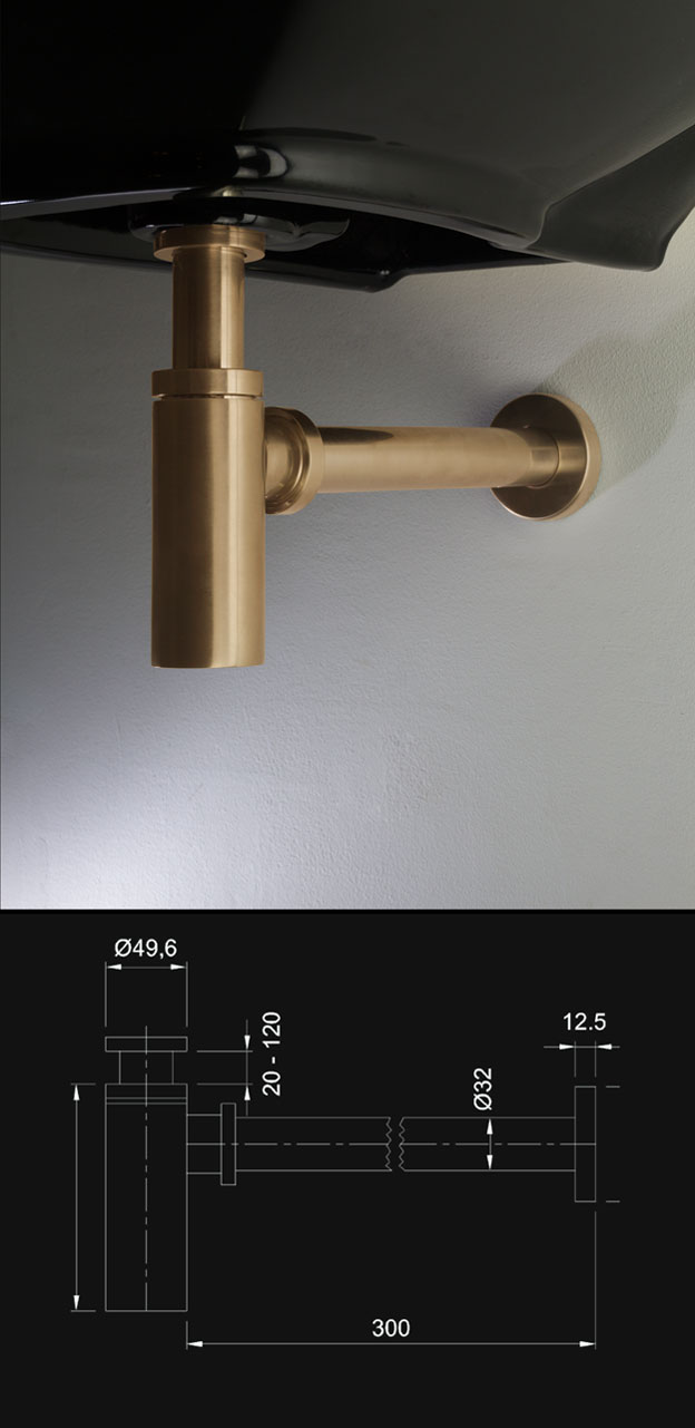 Pau Messing Flaschensiphon (39LL)