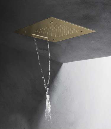 Quadro Nickel Multifunktions-LED-Duschkopf (75QN)