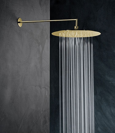 Schlanker Messing-Regenfall-Duschkopf (75DBR)