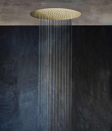 Wafer Messing Regendusche (75LBR)