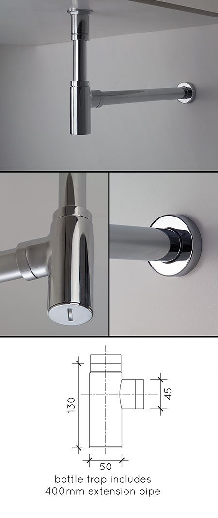 Flaschensiphon aus Chrom (36GG)
