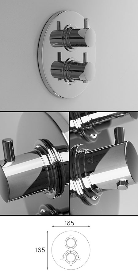 Klassisches Unterputz-Brause-Thermostat (50NN)