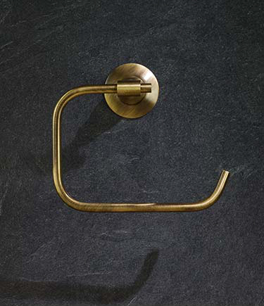 Antiker Messing Toilettenpapierhalter (34S)