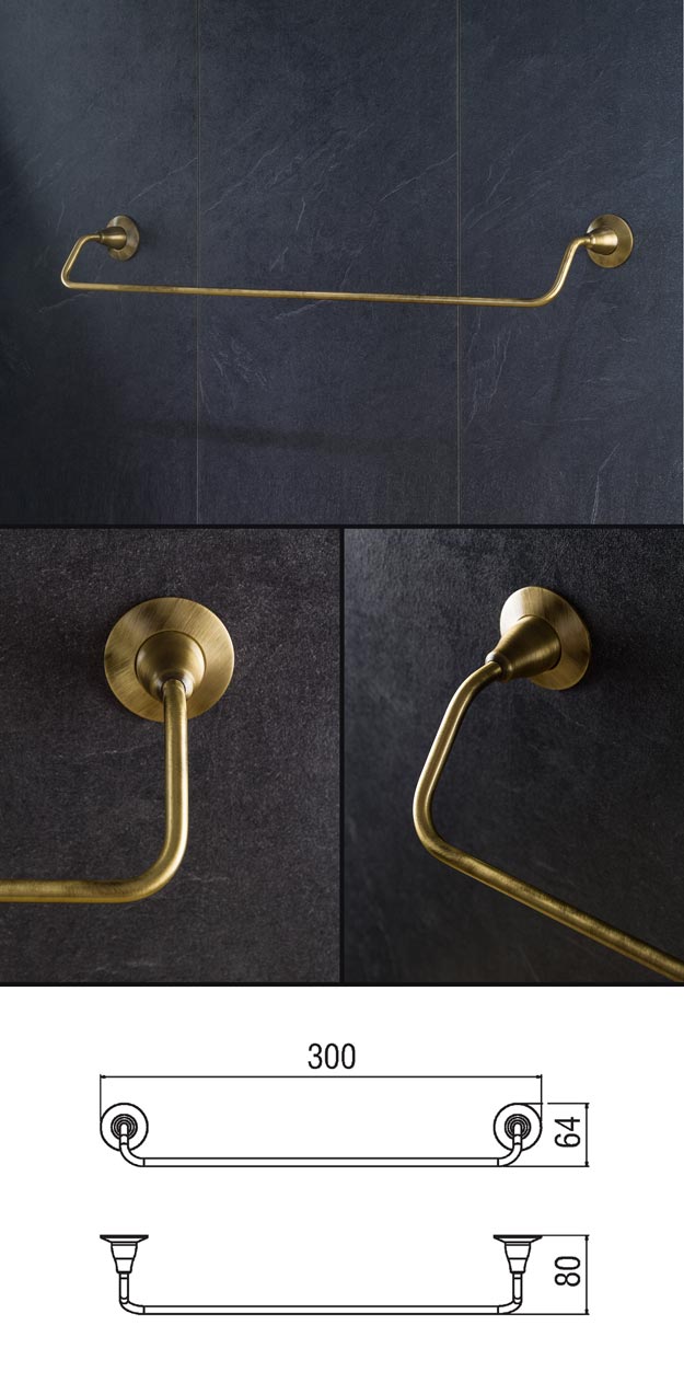 Antike Messing Handtuchstangen (34P)