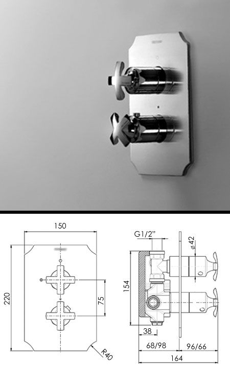 Coox Thermostatische Duschbrause (36F)