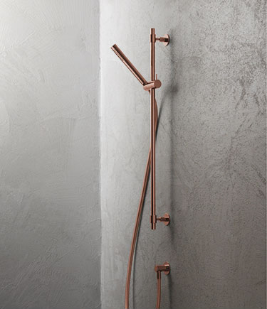 Kupfer Duschbrause mit Wandstange (35HH)
