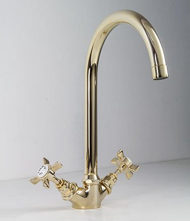 Goldene Waschbecken-Mischarmatur (43BB)