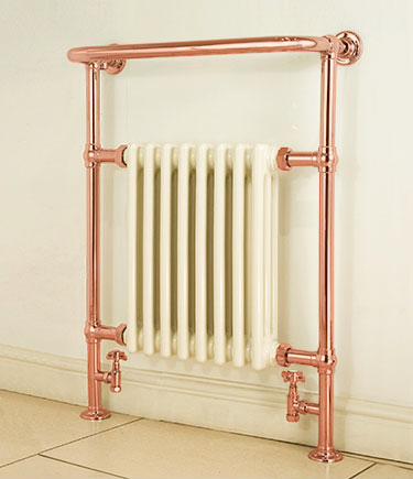 Edwardian Kupfer Handtuchheizkörper (152H)