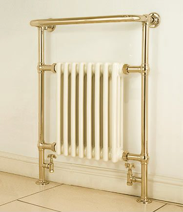Edwardianischer goldener Badheizkörper (111HH)