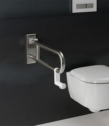 Klappbare Toilettenstütze und Rollenhalter (150C)