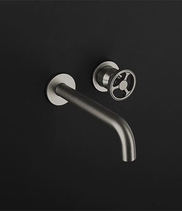 Forge Nickel Wandarmatur & Auslauf für Waschbecken (87DN)