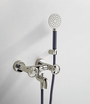 Forge Nickel Wandarmatur für die Badewanne (87JN)