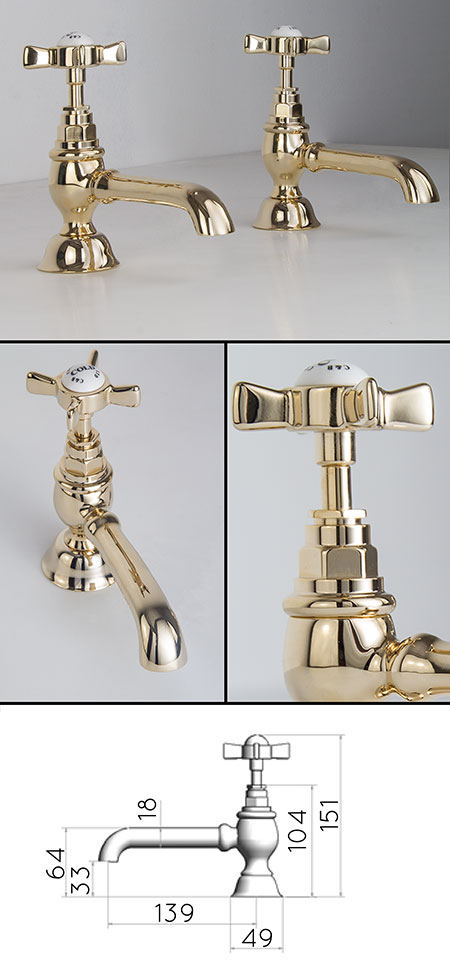 Goldene Badewannenarmatur  (43EE)