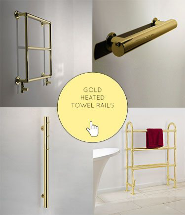 Goldener Handtuchheizkörper