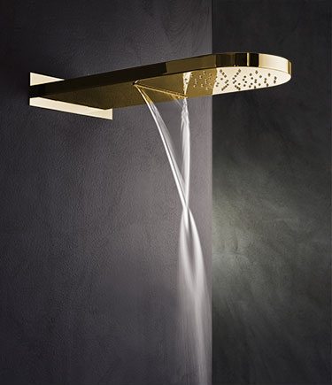 Pure Gold Regen- und Wasserfall-Duschkopf (75CG)