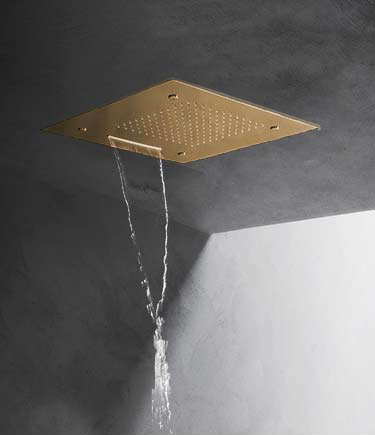 Quadro Gold Multifunktions-LED-Duschkopf (75QG)