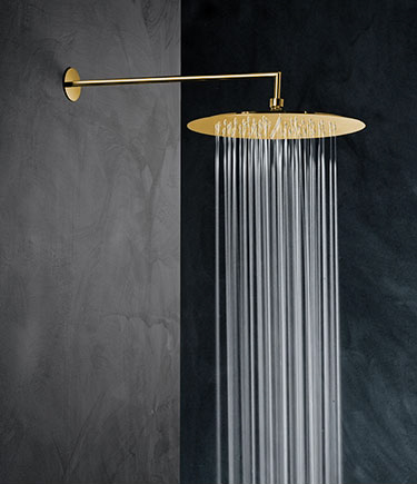Skinny Gold feststehende Regendusche (75DG)
