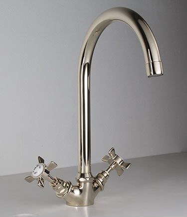 Nickel Classic Waschbecken-Mischarmatur (49BB)
