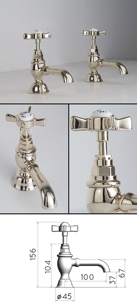Nickel Classic Waschbeckenarmatur (49AA)