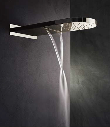 Pure Nickel Regen- und Wasserfall-Duschkopf (75CN)