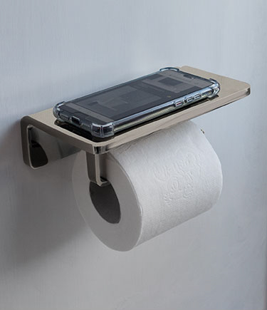 Spa Nickel Toilettenpapierhalter und Telefonhalter (162CN)