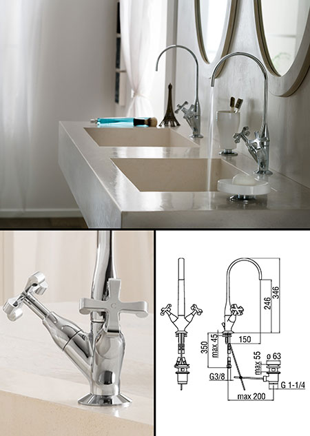 Piccadilly Waschbecken-Mischaramatur (40AA)