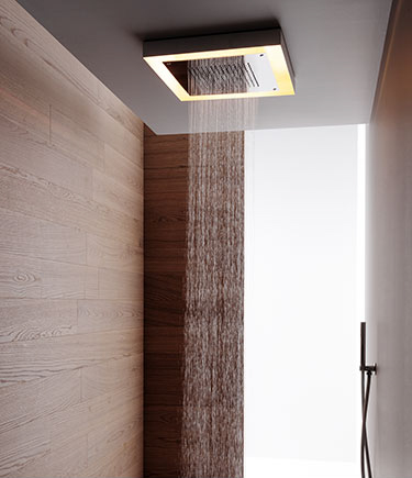 Regenbogen-LED-Duschkopf für die Decke (78K)