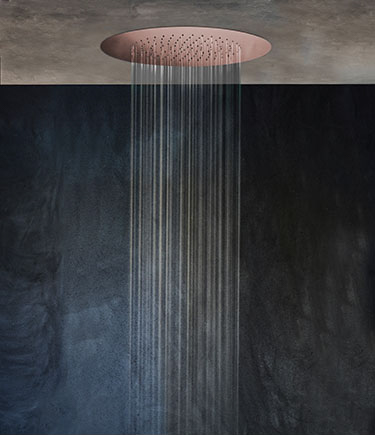 Wafer Rose Gold Regenfall-Duschkopf (75LRG)