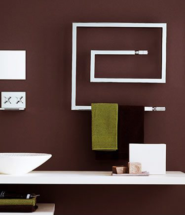 Quadratischer Chrom-Handtuchwärmer (58W)