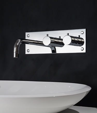 Wandmontierte Thermostat-Waschbeckenmischarmatur (50K)