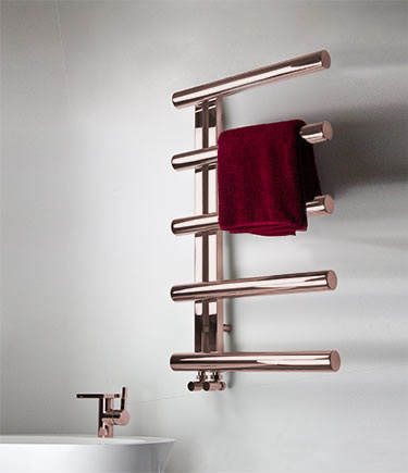Tubular Rose Gold Handtuchwärmer (58PRG)