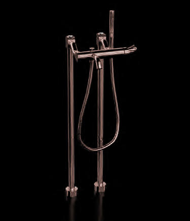 Twist Rose Gold Freistehende Badewannenarmatur (47RGH)