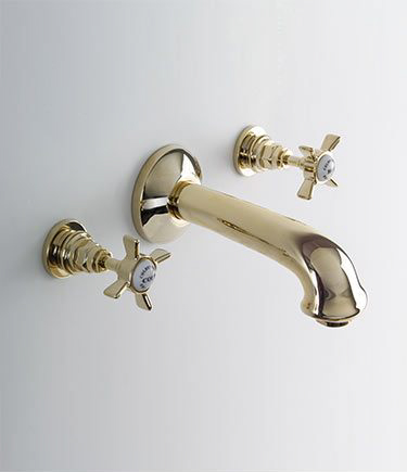 Golde wandmontierte Badewannenarmatur (43FF)