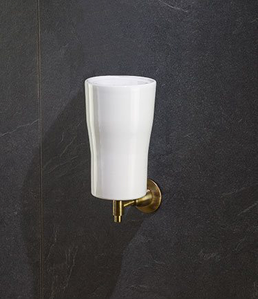 Antiker Messing Zahnbürstenhalter (34X)