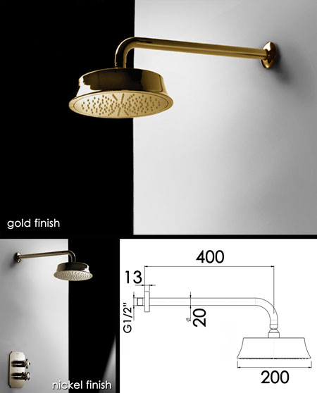 Coox Goldener Duschkopf (43C)