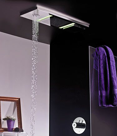 Minage Dreifunktionaler Duschkopf mit LED-Lampen (77N)