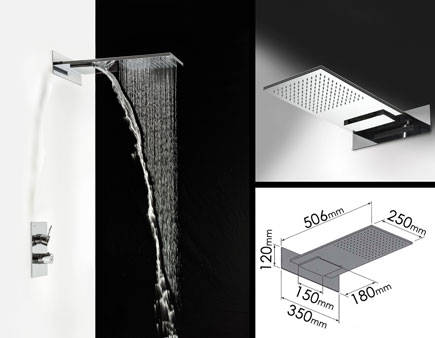 Duschkopf mit Regen- & Wasserfallfunktion (77P)